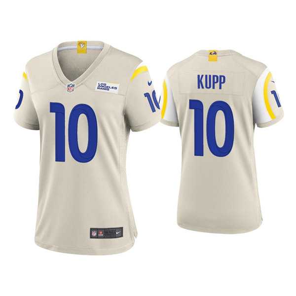 Women%27s Los Angeles Rams #10 Cooper Kupp Bone Vapor Untouchable Limited Stitched Jersey(Run Small) Dzhi->women nfl jersey->Women Jersey